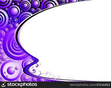Purple and black background ideal as a corner feature