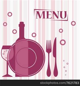 Purple background for cafe or restaurant menu design