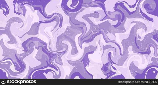 Purple background with liquid marble and grunge. Rubbed wavy texture. Lilac abstraction with waves and curves. Interior design. Wedding invitation.. Purple background with liquid marble and grunge.