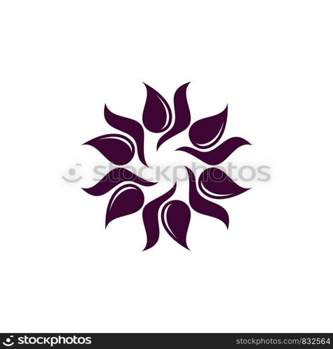 Purple Blossom Flower Logo Template Illustration Design. Vector EPS 10.