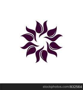 Purple Blossom Flower Logo Template Illustration Design. Vector EPS 10.