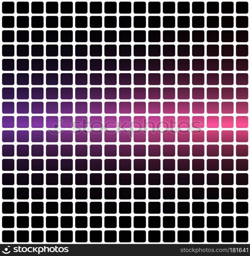 Purple blue pink vector abstract rounded corners tiles mosaic over white background square 