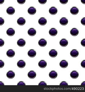 Purple button pattern seamless repeat in cartoon style vector illustration. Purple button pattern