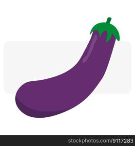 purple cartoon eggplant. Vector illustration. EPS 10.. purple cartoon eggplant. Vector illustration.