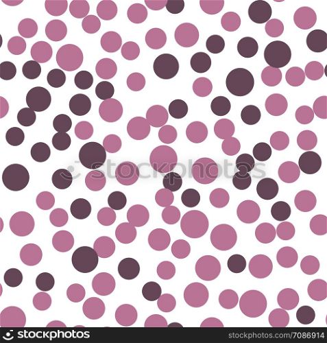 Purple circles seamless pattern. Minimalistic elements wallpaper. Simple background. Vector illustration. Abstract simple circles seamless pattern. Minimalistic elements wallpaper.