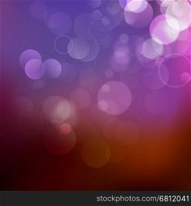 Purple Festive Christmas background. Elegant abstract background with bokeh defocused lights. plus EPS10 vector file