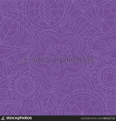 purple floral flower pattern doodle. purple floral flower pattern doodle theme vector art illustration