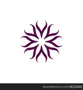 Purple Flower Ornament Logo Template Illustration Design. Vector EPS 10.