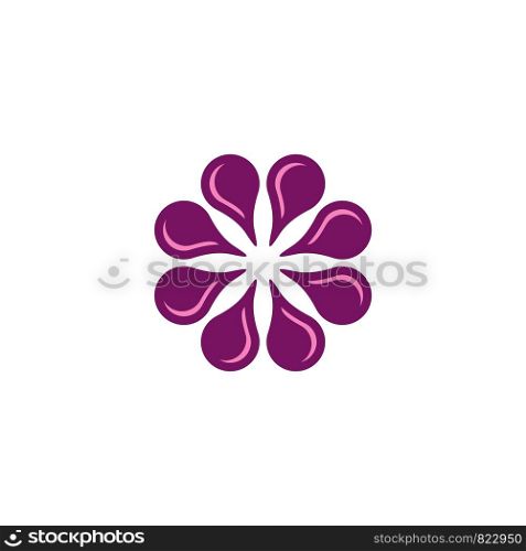 Purple Flower Ornament Logo Template Illustration Design. Vector EPS 10.