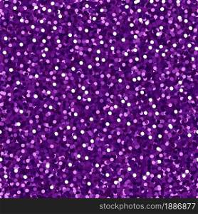 Purple glitter seamless pattern, Shiny party background with violet shimmer texture. Holiday vector abstract background. Vector illustration. Just drop it on your swatches panel.. Purple glitter seamless pattern, Shiny party background with violet shimmer texture. Holiday vector abstract background.