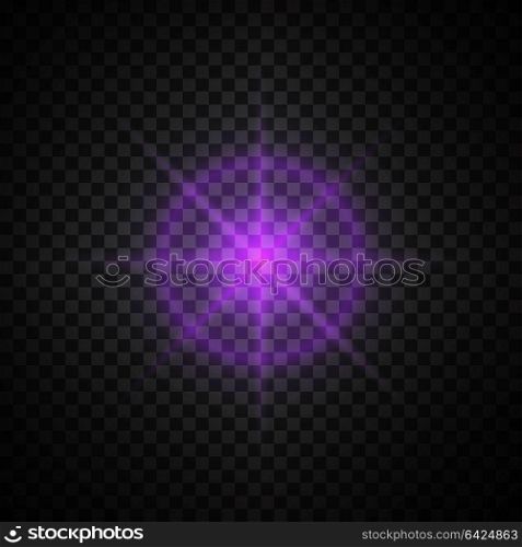 purple glowing light glitter
