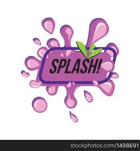 Purple Grape Fresh Splash Juice Drink with Square Label