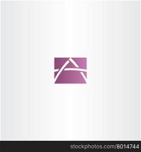 purple icon letter a logotype logo vector brand