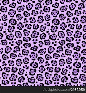 Purple Jaguar Animal Motif Vector Seamless Pattern Design. Great for spring summer, fabric, textile, background, scrap booking, gift wrap, accessories, and clothing.