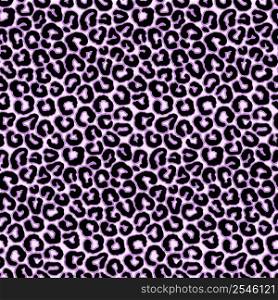 Purple Leopard Animal Motif Vector Seamless Pattern. Awesome for classic product design, fabric, backgrounds, invitations, packaging design projects. Surface pattern design.