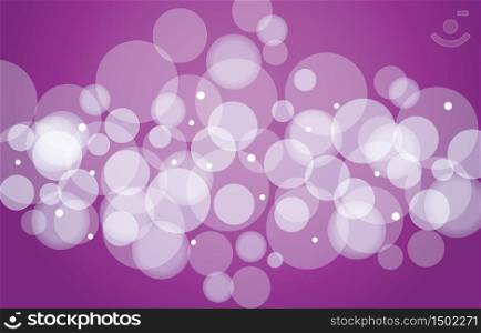 Purple Light Circle Dots Bokeh Effect Dynamic Background