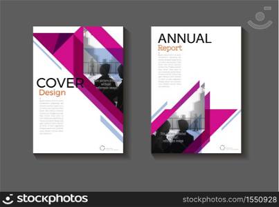purple modern cover book Brochure template, design, annual report, magazine and flyer layout Vector a4