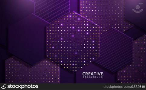 Purple modern vector background overlap multi paper lighting. vector illustration