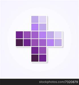 Purple monochromatic color plus design