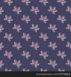 Purple palette seamless pattern in hand drawn style with doodle scheffler flowers shapes. Simple style. Designed for fabric design, textile print, wrapping, cover. Vector illustration.. Purple palette seamless pattern in hand drawn style with doodle scheffler flowers shapes. Simple style.