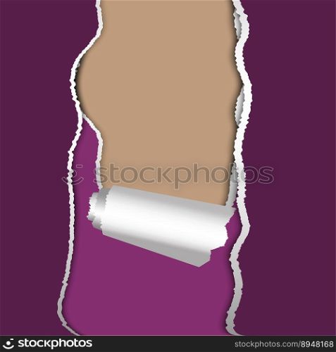 Purple paper gap in modern style. Copy space. Vector illustration. EPS 10.. Purple paper gap in modern style. Copy space. Vector illustration.