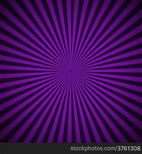 Purple radial rays abstract background, vector illustration