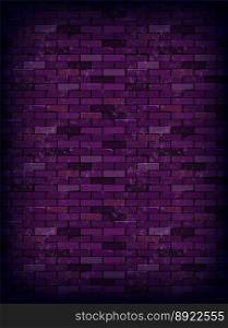 Purple rectangle brick wall vector image