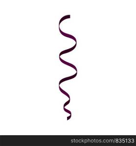 Purple serpentine icon. Flat illustration of purple serpentine vector icon for web isolated on white. Purple serpentine icon, flat style