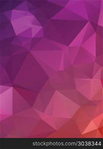 Purple Triangles. Abstract purple, orange geometric background with triangles.