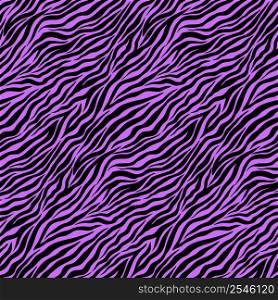 Purple Zebra Animal Motif Vector Seamless Pattern. Awesome for classic product design, fabric, backgrounds, invitations, packaging design projects. Surface pattern design.