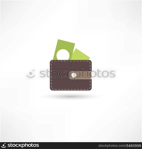 purse and green money