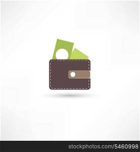 purse and green money