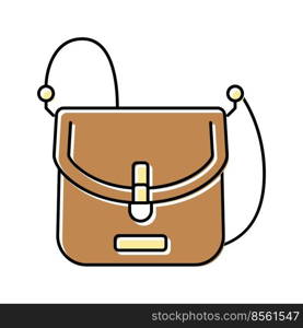 purse bag woman color icon vector. purse bag woman sign. isolated symbol illustration. purse bag woman color icon vector illustration