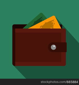 Purse icon. Flat illustration of purse vector icon for web. Purse icon, flat style