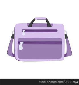 purse laptop bag cartoon. strap accessory, office travel purse laptop bag sign. isolated symbol vector illustration. purse laptop bag cartoon vector illustration