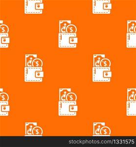 Purse pattern vector orange for any web design best. Purse pattern vector orange