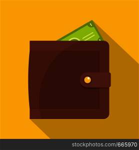 Purse pay icon. Flat illustration of purse pay vector icon for web. Purse pay icon, flat style