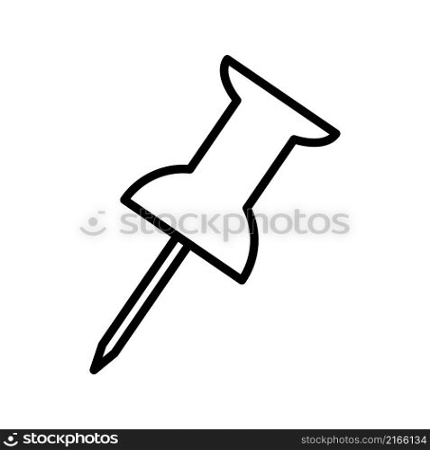 Push pin icon vector sign and symbol on trendy design