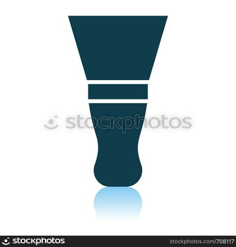 Putty Knife Icon. Shadow Reflection Design. Vector Illustration.