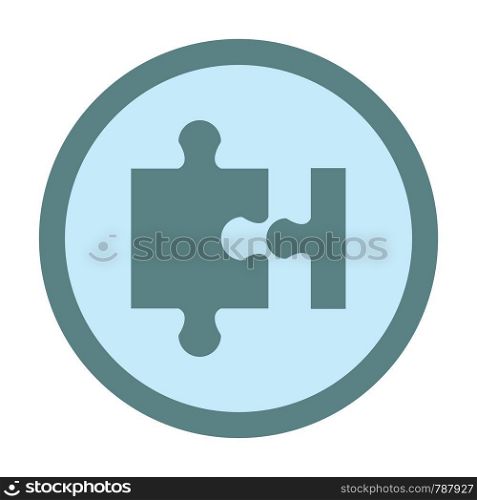 puzzle circle icon