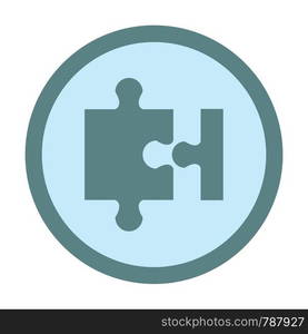 puzzle circle icon