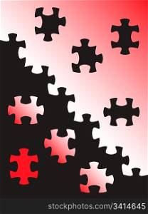 puzzle colored parts backgrounds. vector