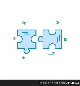 Puzzle icon design vector
