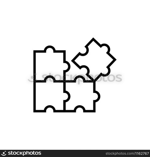 Puzzle icon graphic design template vector illustration