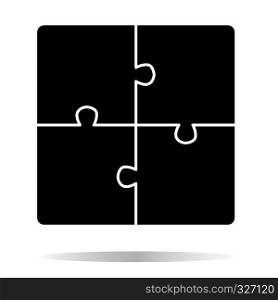 puzzle icon on white background. flat style. puzzle icon for your web site design, logo, app, UI. Creative group symbol. Cooperation sign.