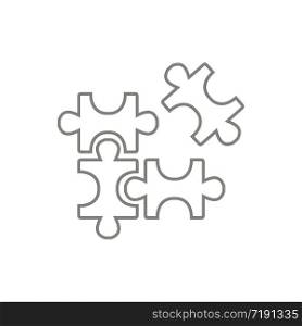 Puzzle icon trendy