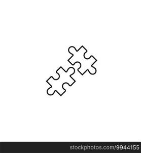 Puzzle icon vector design illustration