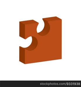 Puzzle icon vector illustration abstract design