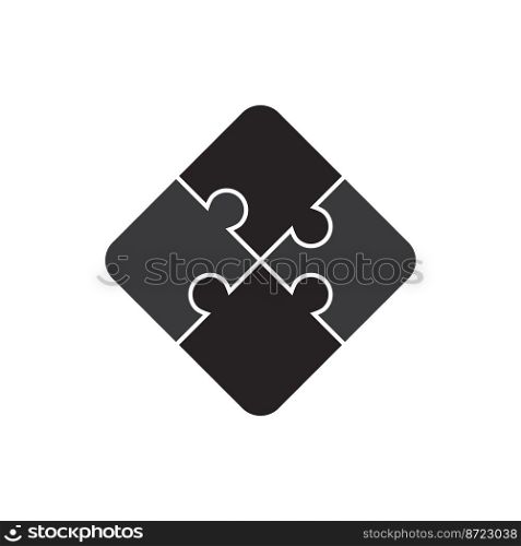 puzzle icon vector illustration logo design