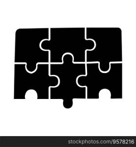 Puzzle icon vector illustration symbol design